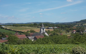 Le tracé de la randonnée de Branceilles du 21 Juin 2023